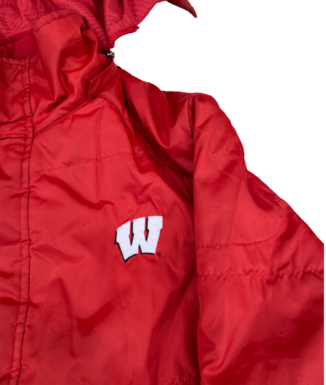 Jack Coan Wisconsin Football Exclusive Heavy-Duty Winter Coat (Size L)
