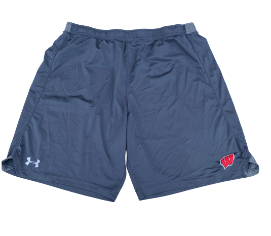 Jack Coan Wisconsin Football Team Issued Workout Shorts (Size XL)
