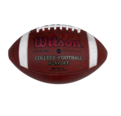 Jack Coan Wisconsin Football SIGNED Authentic College Football Playoff Game Football