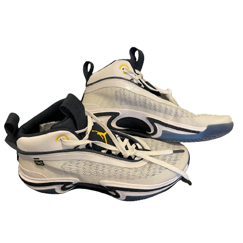 Eli Brooks Michigan Basketball Player Exclusive Air Jordan 36 Shoes S The Players Trunk