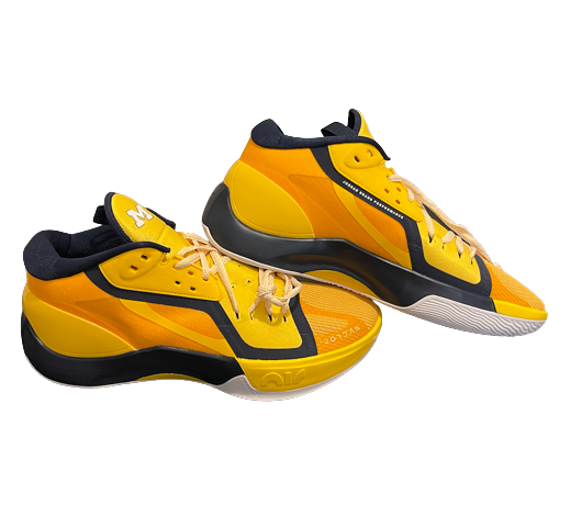 Adrien Nunez Michigan Basketball Player Exclusive Air Jordan Shoes (Size 14) - New