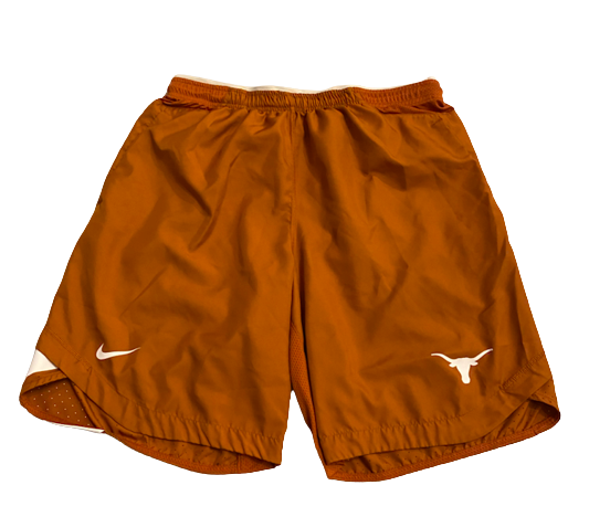 Cade Brewer Texas Football Team Issued Workout Shorts with Player Tag (Size XL)