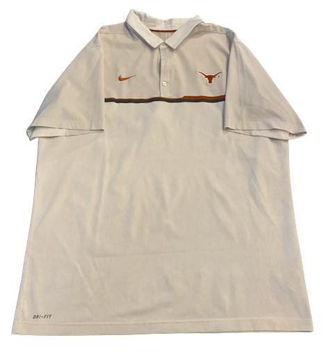 Cade Brewer Texas Football Team Issued Polo Shirt (Size 2XL)