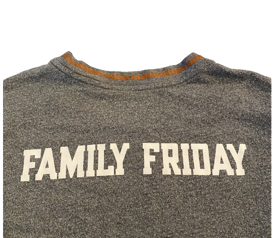 Cade Brewer Texas Football Team Exclusive "FAMILY FRIDAY" Workout Shirt (Size 2XL)