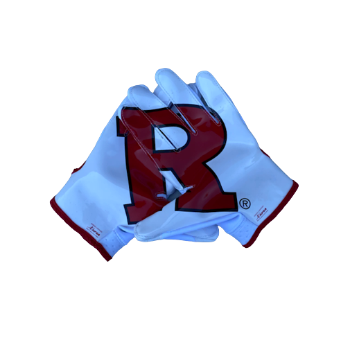 Tyshon Fogg Rutgers Football Player Exclusive Gloves (Size 2XL)