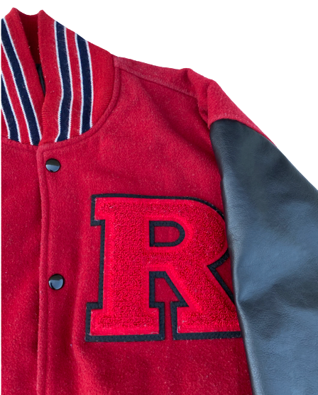 Tyshon Fogg Rutgers Football Player Exclusive Varsity Letterman Jacket The Players Trunk