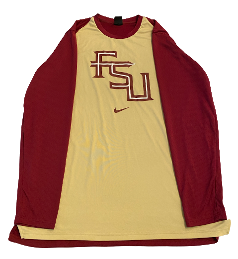 Malik Osborne Florida State Basketball Team Exclusive Pre-Game Warm-Up Shirt (Size XLT)