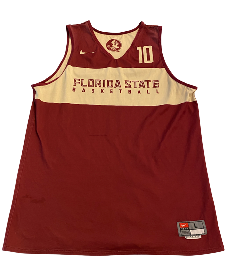 Malik Osborne Florida State Basketball Team Exclusive Reversible Practice Jersey (Size L)