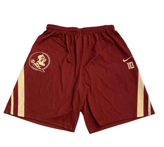 Malik Osborne Florida State Basketball Team Exclusive Practice Shorts with Number (Size XL)