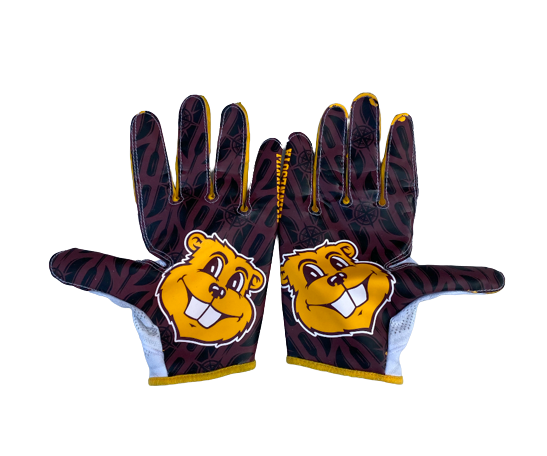 Sam Schlueter Minnesota Football Player Exclusive Gloves (Size 2XL)