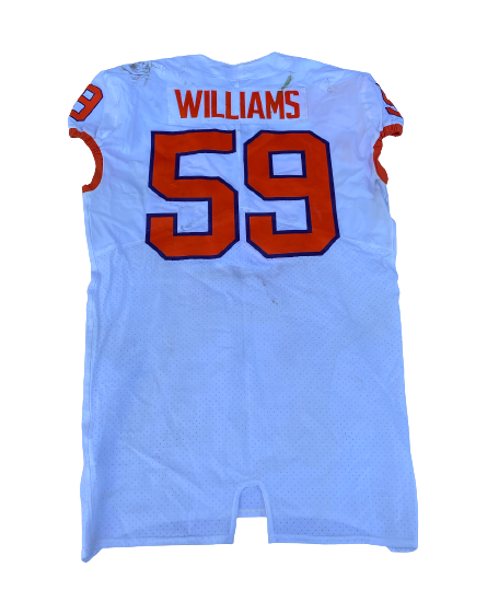 Jordan Williams Clemson Football GAME WORN 2020 ACC Championship Jersey (12/19/20) (Size 46)