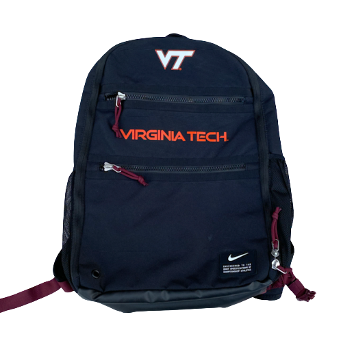 Jordan Williams Virginia Tech Football Team Issued Travel Backpack
