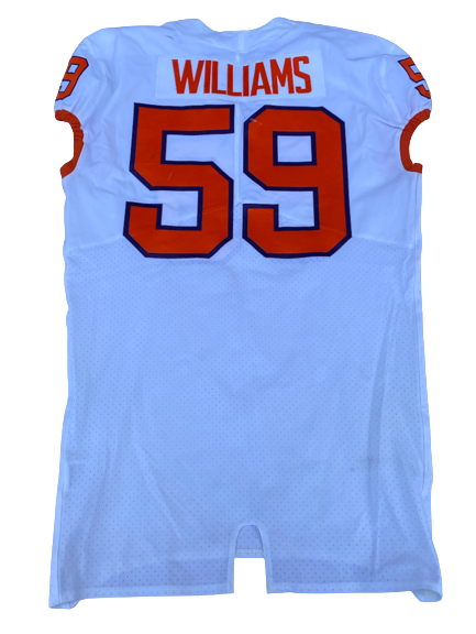 Jordan Williams Clemson Football GAME WORN 2019 Fiesta Bowl Jersey (12/28/19) (Size 46)