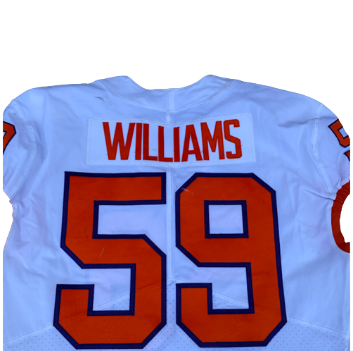 Jordan Williams Clemson Football GAME WORN 2019 Fiesta Bowl Jersey