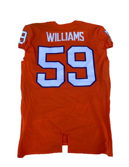 Jordan Williams Clemson Football GAME Issued 2021 Sugar Bowl Jersey (1/1/21) (Size 44)