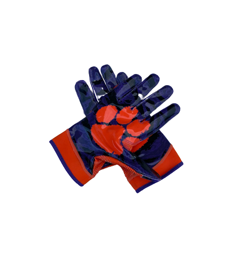 Jordan Williams Clemson Football Player Exclusive Gloves (Size 3XL)