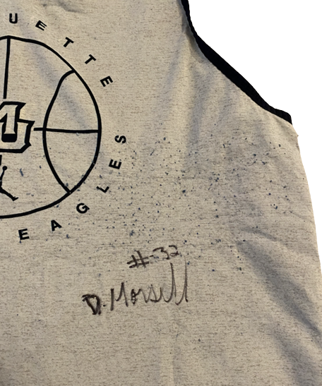 Darryl Morsell Marquette Basketball SIGNED Exclusive Reversible Practice Worn Jersey (Size XL)