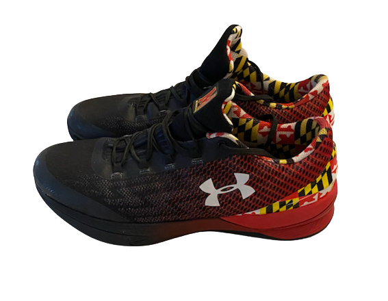 Darryl Morsell Maryland Basketball Team Issued Shoes (Size 14)
