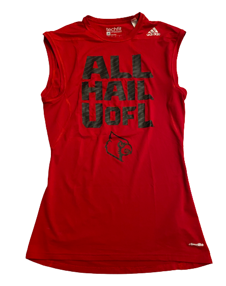 Mitch Hall Louisville Football Team Issued Workout Tank (Size L)