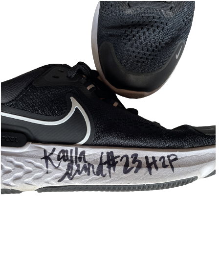 Kayla Lund Pittsburgh Volleyball SIGNED Practice Worn Shoes (Size 9)