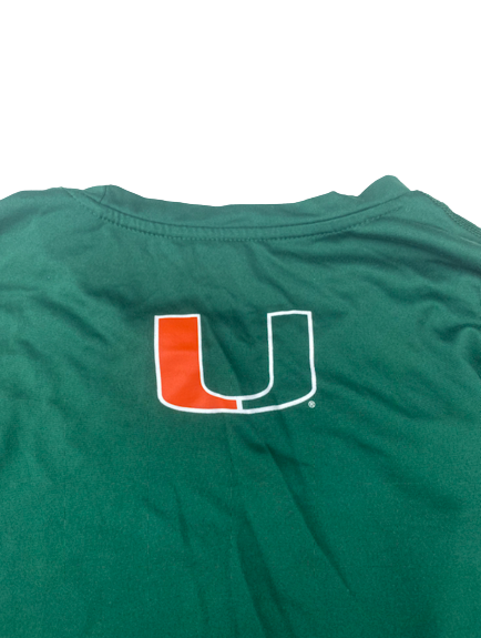 Charlie Moore Miami Basketball Team Issued Set of (2) Workout Shirts (Size M)