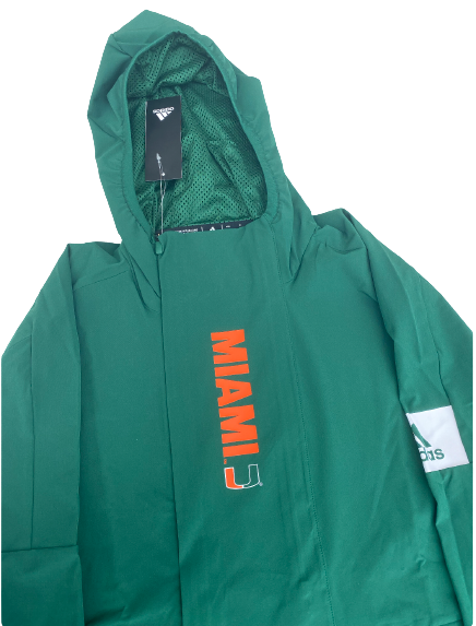 Charlie Moore Miami Basketball Team Issued Hooded Pullover Jacket (Size M) - New with Tags