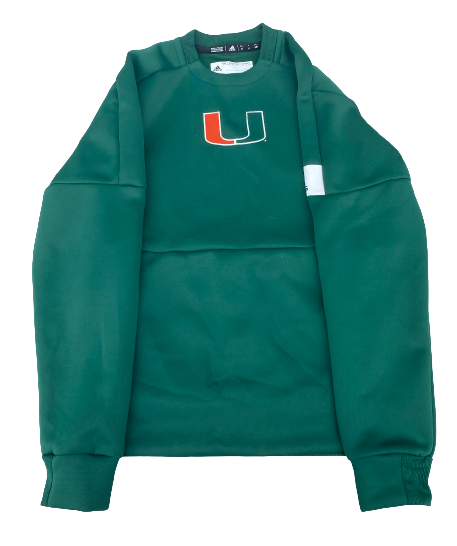 Charlie Moore Miami Basketball Team Issued Crewneck Sweatshirt (Size M)
