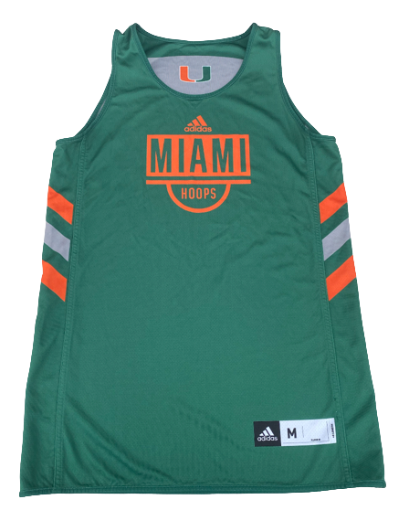 Charlie Moore Miami Basketball Team Exclusive Reversible Practice Jersey (Size M)