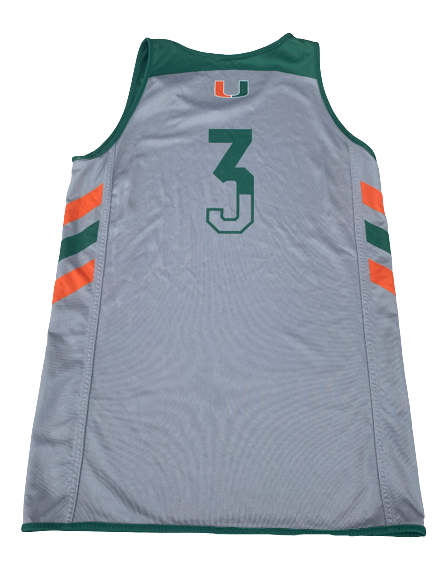 Charlie Moore Miami Basketball Team Exclusive Reversible Practice Jersey (Size M)