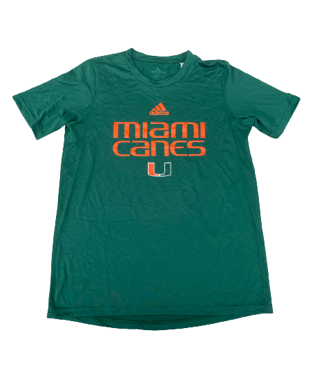 Charlie Moore Miami Basketball Team Issued Workout Shirt (Size M)