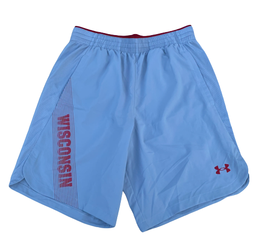 Carter Higginbottom Wisconsin Basketball Team Issued Workout Shorts (Size M)