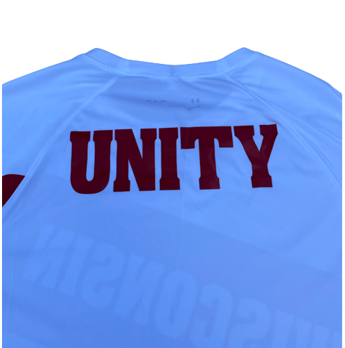 Carter Higginbottom Wisconsin Basketball Player Exclusive "UNITY" Pre-Game Shooting Shirt (Size M)