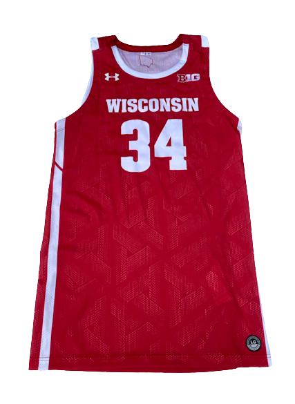 Brad Davison Wisconsin Basketball 2019 SIGNED GAME WORN Uniform Set - Jersey & Shorts (Size L)