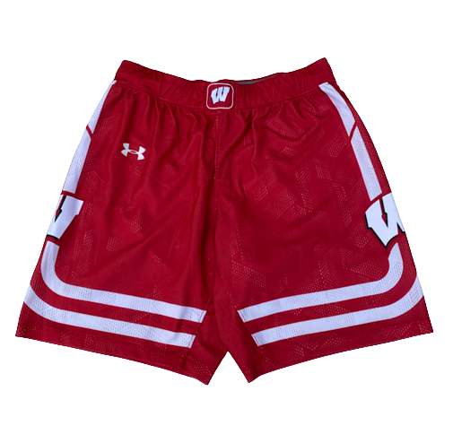 Brad Davison Wisconsin Basketball 2019 SIGNED GAME WORN Uniform Set - Jersey & Shorts (Size L)