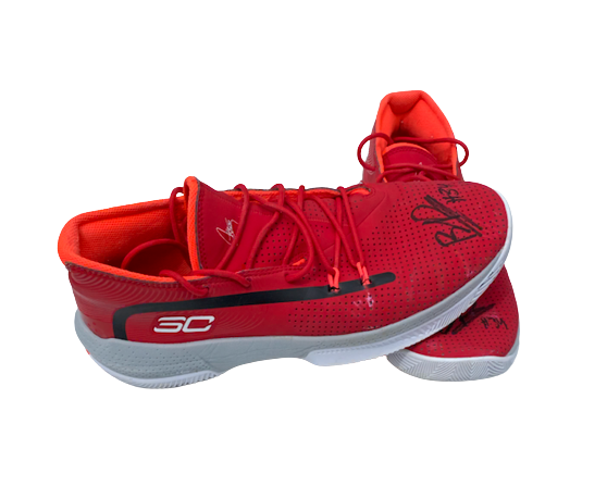Brad Davison Wisconsin Basketball SIGNED Practice Worn Shoes (Size 13)