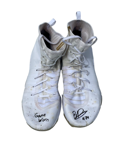 Brad Davison Wisconsin Basketball SIGNED GAME WORN Shoes (Size 13)