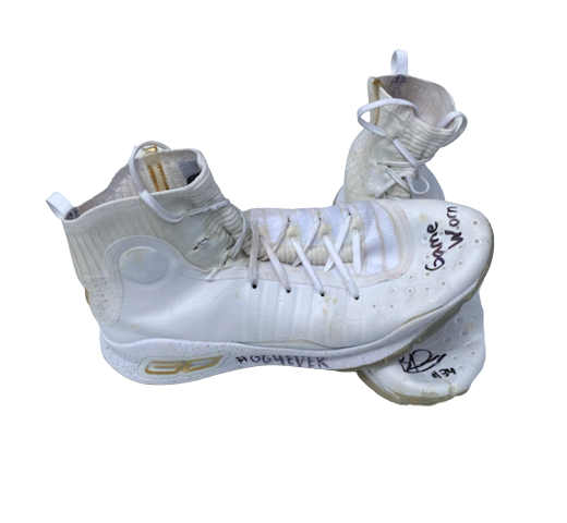 Brad Davison Wisconsin Basketball SIGNED GAME WORN Shoes (Size 13)
