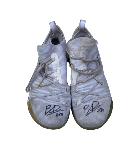 Brad Davison Wisconsin Basketball SIGNED GAME WORN Shoes (Size 13)