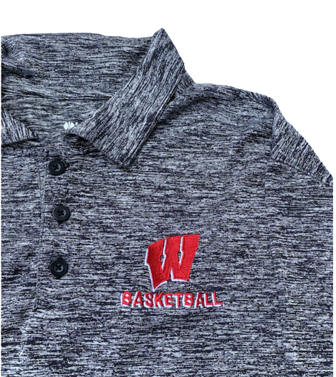 Brad Davison Wisconsin Basketball Team Issued Travel Polo Shirt (Size L)