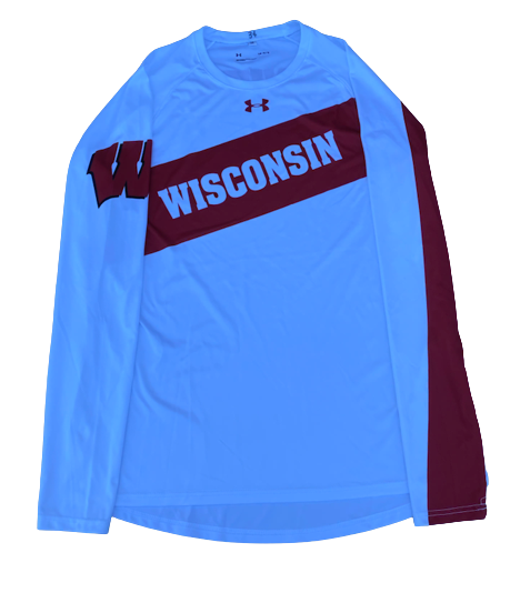 Brad Davison Wisconsin Basketball Exclusive  "UNITY" Long Sleeve Pre-Game Warm-Up Shirt (Size L)