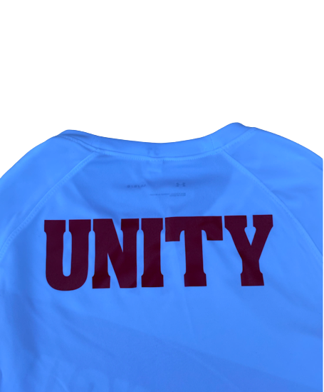 Brad Davison Wisconsin Basketball Exclusive  "UNITY" Long Sleeve Pre-Game Warm-Up Shirt (Size L)
