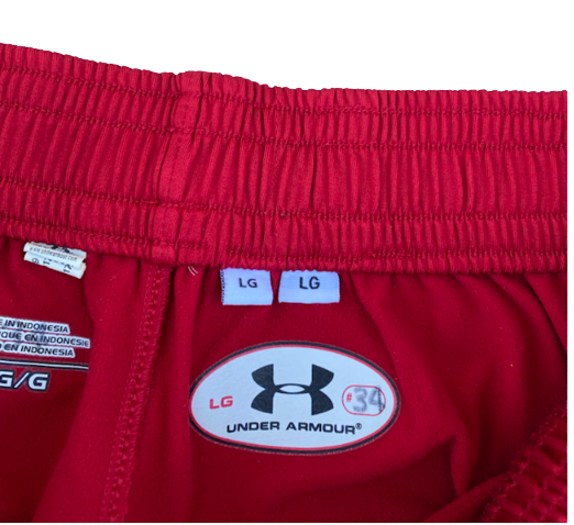 Brad Davison Wisconsin Basketball Team Exclusive Sweatpants (Size L)