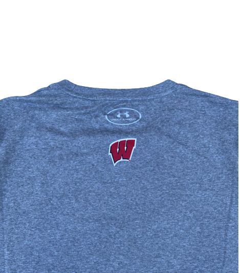 Brad Davison Wisconsin Basketball Team Issued "Outwork Yesterday" T-Shirt (Size L)