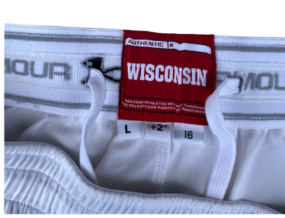 Brad Davison Wisconsin Basketball 2017 GAME WORN Shorts (Size L)