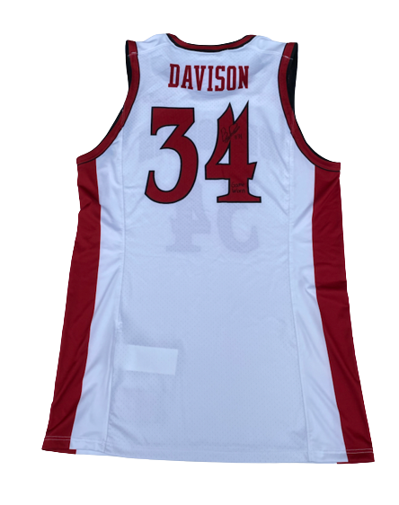 Brad Davison Wisconsin Basketball Signed Game Worn Alternate Jersey (2/9/20 vs Ohio State) (Size L)