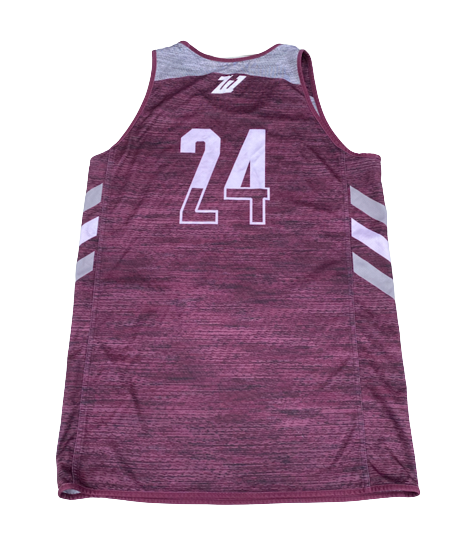 Zach Walker Texas A&M Basketball Player Exclusive Reversible Practice Jersey (Size L)