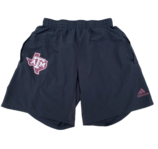 Zach Walker Texas A&M Basketball Team Issued Workout Shorts (Size L)