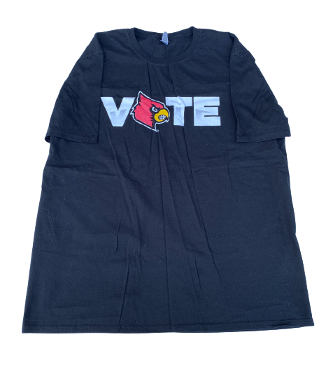 Malik Williams Louisville Basketball Team Issued "VOTE" T-Shirt (Size XL)
