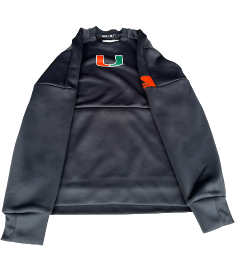 Sam Waardenburg Miami Basketball Team Issued Crewneck Sweatshirt (Size L)