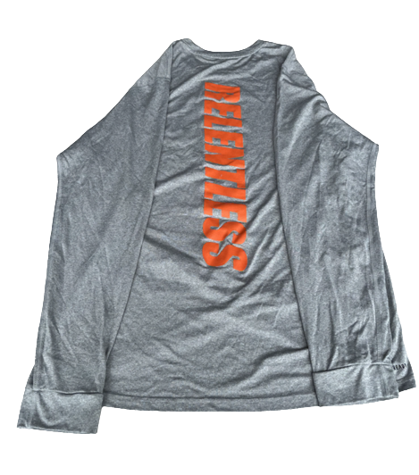 Sam Waardenburg Miami Basketball Team Exclusive Long Sleeve Workout Shirt (Size L)